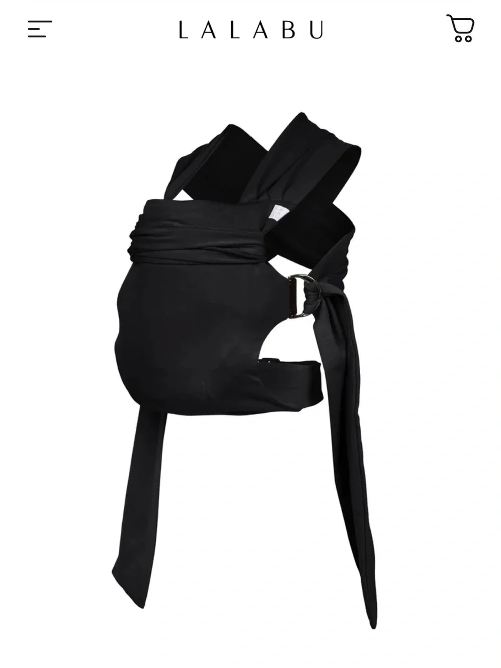 Lalabu Simple Wrap Carrier in black